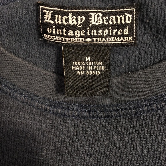 Lucky Brand Thermal Shirt. Size Medium - Picture 3 of 3